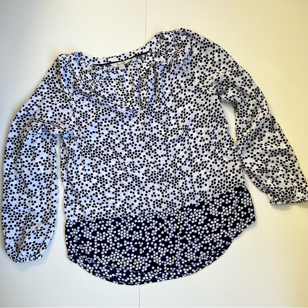 Boden Super Soft Blue and White Top, Size 10